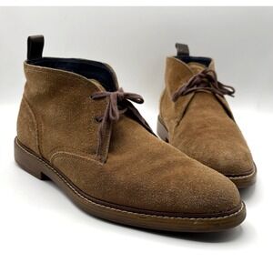 COLE HAAN Grand OS Ankle Chukka Boot Men's 8.5 M Brown Suede Lace Up Shoe